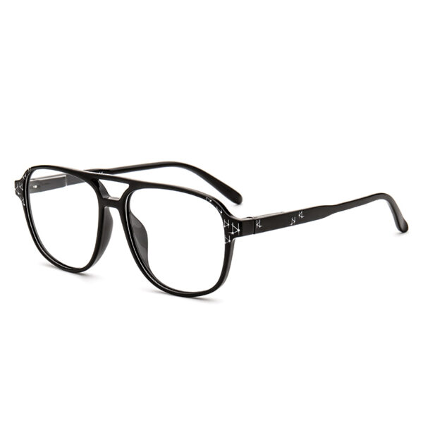 New Jimbo Optical JB5T003 Unisex Square Computer Style Print Pattern Eyeglasses TR90 Anti-Blue Light Lenses Lightweight Design