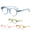 Luxury Unisex TR-90 Customized Optical Glasses Round Read Anti-blue Light Full-Frame Solid Durable Vintage Lightweight Lens