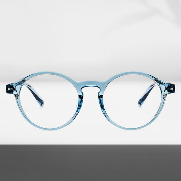 Luxury Unisex TR-90 Customized Optical Glasses Round Read Anti-blue Light Full-Frame Solid Durable Vintage Lightweight Lens