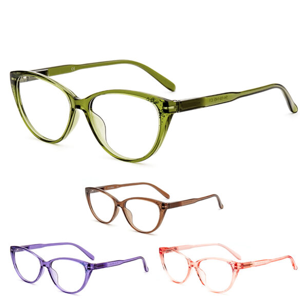 Eyewear tr90 Optical Frames with spring henge Temples Print Unisex Classic Design Low MOQ