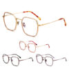 New Computer Print Optical Frames Lightweight Unisex Acetate Mixed Metal Multi-colored Full-Rim Glasses Frames
