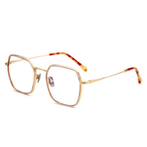New Computer Print Optical Frames Lightweight Unisex Acetate Mixed Metal Multi-colored Full-Rim Glasses Frames