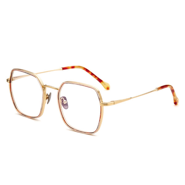 New Computer Print Optical Frames Lightweight Unisex Acetate Mixed Metal Multi-colored Full-Rim Glasses Frames