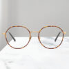 Computer Style Eyeglass Frames Round Metal & Mixed Acetate Lightweight Outdoor Use Unisex All Face Shapes