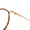 Computer Style Eyeglass Frames Round Metal & Mixed Acetate Lightweight Outdoor Use Unisex All Face Shapes
