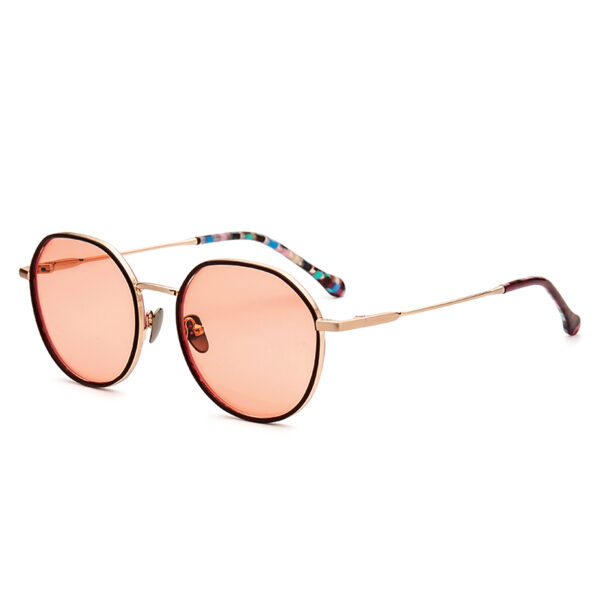 For Small Round Polarized Womens Sunglasses UV Protection Anti-Radiation Comfortable Trendy Vintage Stylish Full Rim
