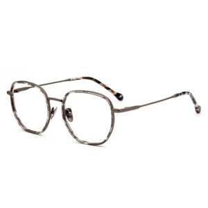 Acetate and Metal Computer Print Style Lightweight Optical Glasses Frames with Newest Design Multicolor for Unisex Outdoor Use