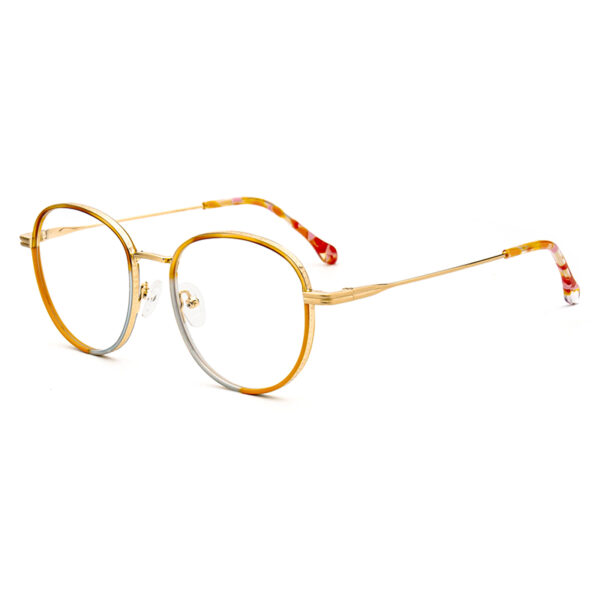 Acetate Windsor Collection Wholesale Eyeglasses Metal Frame Eyewear Retro Brand Design Luxury Round Frame Glasses Frame