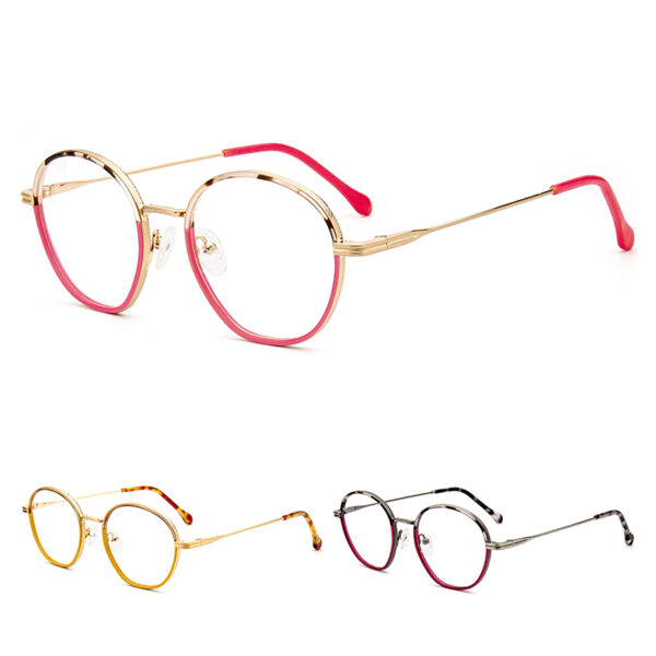 Two Colors Jimbo Optical Windsor Collection Computer Metal Frame Eyeglasses Retro Brand Design Luxury Lightweight Glasses for