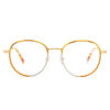 Acetate Windsor Collection Wholesale Eyeglasses Metal Frame Eyewear Retro Brand Design Luxury Round Frame Glasses Frame