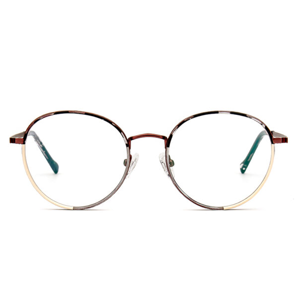 Fashion Design Computer Print High Quality Square Acetate Metal Frame Optical Glasses Custom Logo Lightweight Unisex Eyewear