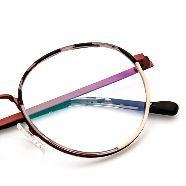 Fashion Design Computer Print High Quality Square Acetate Metal Frame Optical Glasses Custom Logo Lightweight Unisex Eyewear
