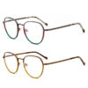 Two Colors Windsor Collection Eyeglasses Acetate-Metal Rim Spiral Metal Temples Brand Women Optical Glasses Frame