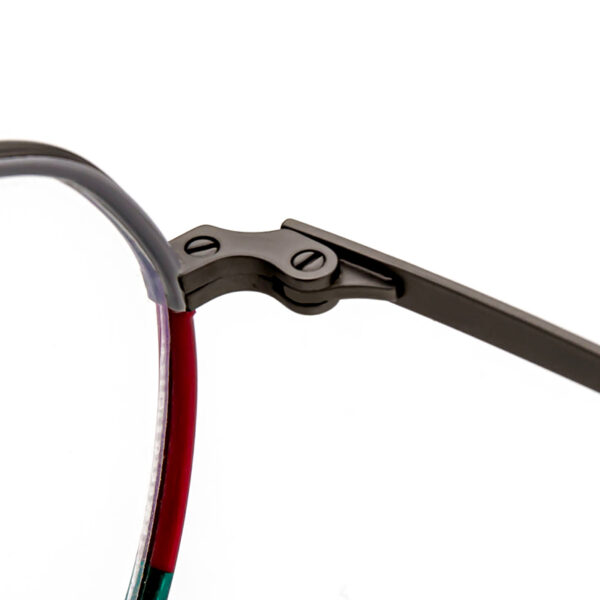 Two Colors Windsor Collection Eyeglasses Acetate-Metal Rim Spiral Metal Temples Brand Women Optical Glasses Frame