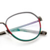 Two Colors Windsor Collection Eyeglasses Acetate-Metal Rim Spiral Metal Temples Brand Women Optical Glasses Frame