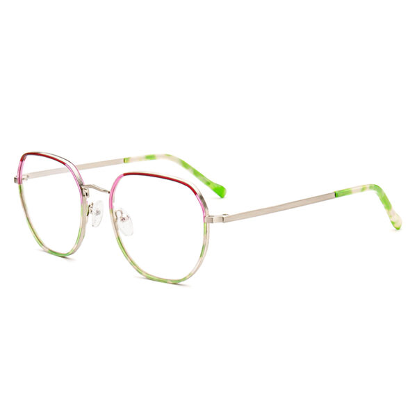 Unisex Men Women Computer Glass Frame Blue Light Blocking Full-Rim Lightweight Fashionable for Youth Acetate Metal Eyeglasses