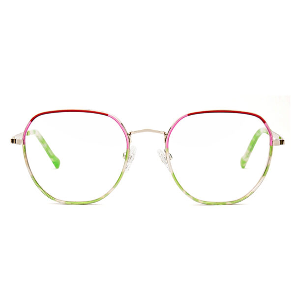 Unisex Men Women Computer Glass Frame Blue Light Blocking Full-Rim Lightweight Fashionable for Youth Acetate Metal Eyeglasses