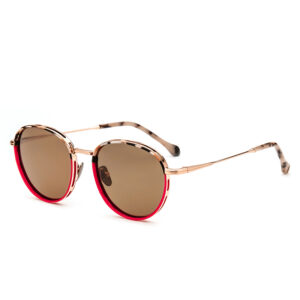 Europe Round Polarized Anti-Radiation Comfortable Sunglasses for Women & Unisex with Metal Bridge Full Rim