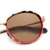 Europe Round Polarized Anti-Radiation Comfortable Sunglasses for Women & Unisex with Metal Bridge Full Rim