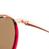Europe Round Polarized Anti-Radiation Comfortable Sunglasses for Women & Unisex with Metal Bridge Full Rim