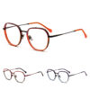 High-end Hollow Metal Acetate Eyeglass Frame Europe Fashion Plate Metal Glasses Frame Latest Designed Eyewear