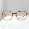 High-end Hollow Metal Acetate Eyeglass Frame Europe Fashion Plate Metal Glasses Frame Latest Designed Eyewear