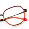 High-end Hollow Metal Acetate Eyeglass Frame Europe Fashion Plate Metal Glasses Frame Latest Designed Eyewear