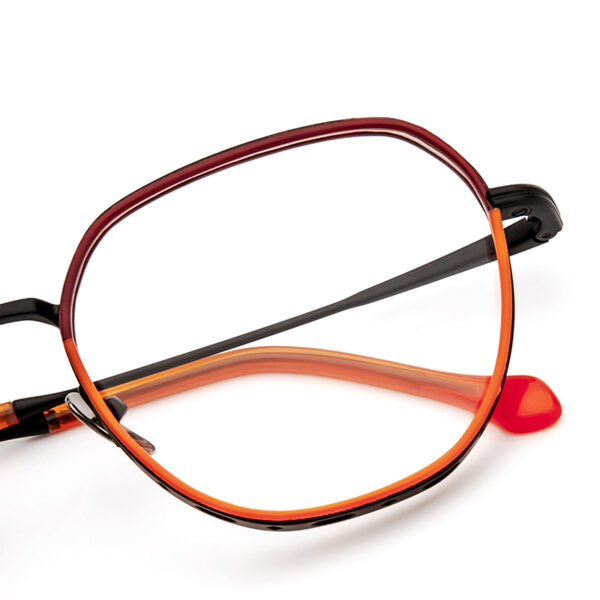 High-end Hollow Metal Acetate Eyeglass Frame Europe Fashion Plate Metal Glasses Frame Latest Designed Eyewear