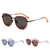 Retro Round Polarized Sunglasses for Unisex Anti-Radiation Comfortable Full Rim Metal Frame UV Protection Driving Glasses