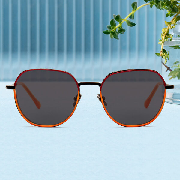 Retro Round Polarized Sunglasses for Unisex Anti-Radiation Comfortable Full Rim Metal Frame UV Protection Driving Glasses