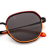 Retro Round Polarized Sunglasses for Unisex Anti-Radiation Comfortable Full Rim Metal Frame UV Protection Driving Glasses