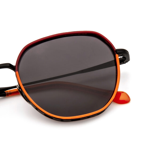 Retro Round Polarized Sunglasses for Unisex Anti-Radiation Comfortable Full Rim Metal Frame UV Protection Driving Glasses