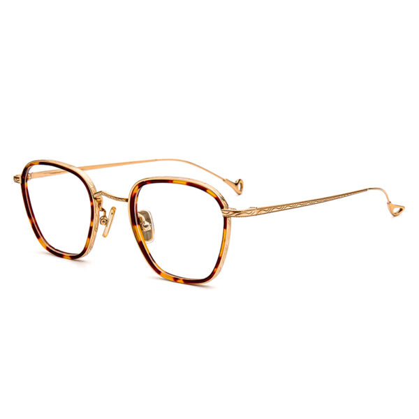 Fashionable Computer Slight Glasses Frame Pure Titanium Nose Pads Eyeglasses Solid Print Pattern Stylish Lightweight Decorative