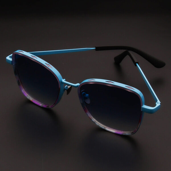 Latest Designed Unisex Cat Eye Sunglasses Metal Mixed Acetate Hollow Out Light Weight Comfortable Polarized Lens UV 400