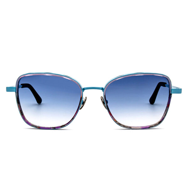 Latest Designed Unisex Cat Eye Sunglasses Metal Mixed Acetate Hollow Out Light Weight Comfortable Polarized Lens UV 400