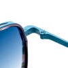 Latest Designed Unisex Cat Eye Sunglasses Metal Mixed Acetate Hollow Out Light Weight Comfortable Polarized Lens UV 400