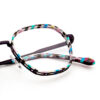Fashionable Acetate Optical Frame Pure Titanium Nose Pads Eyeglasses Solid Print Pattern Stylish Decorative Computer Lightweight